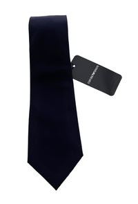 Emporio Armani Navy Blue Solid Men's Tie, 3"