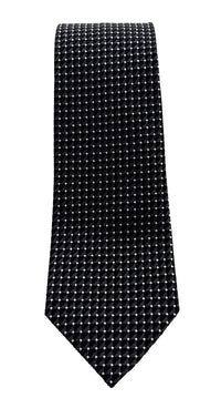 Emporio Armani Steel Dotted Men's Tie, 3"