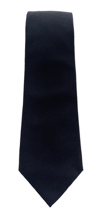 Emporio Armani Black Solid Men's Tie, 3"