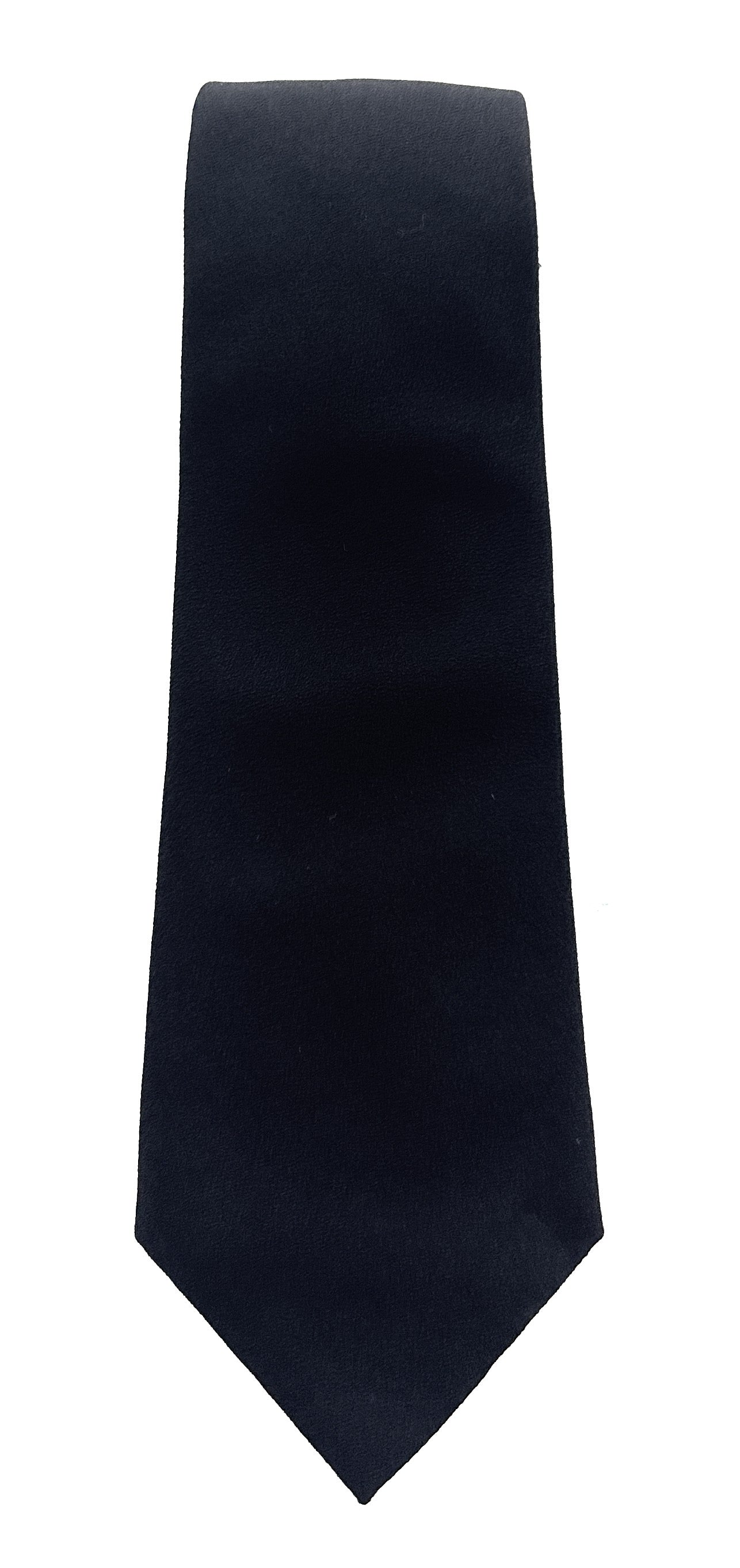 Emporio Armani Black Solid Men's Tie, 3"
