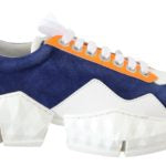 Jimmy Choo  Diamond Sneakers Blue Orange White Mens6