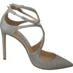 Jimmy Choo Love 100 Glitter Pumps - Silver