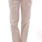 Dolce & Gabbana Pleated Trousers Beige Cotton Style