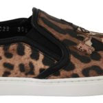Dolce & Gabbana Leopard Print Slip-On Sneakers for Women