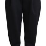 Dolce & Gabbana Black High Waist Pleated Trousers