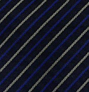 Emporio Armani Olive Green Blue striped Men's Tie, 2"