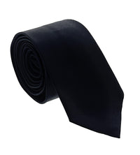 Emporio Armani Men’s Black Solid Silk Necktie, 3"