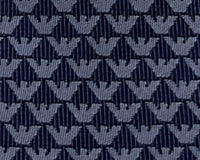 Emporio Armani Men’s Steel Blue Printed Silk Necktie, 3"