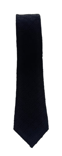 Emporio Armani Black Diamond weave Men's Tie, 2"