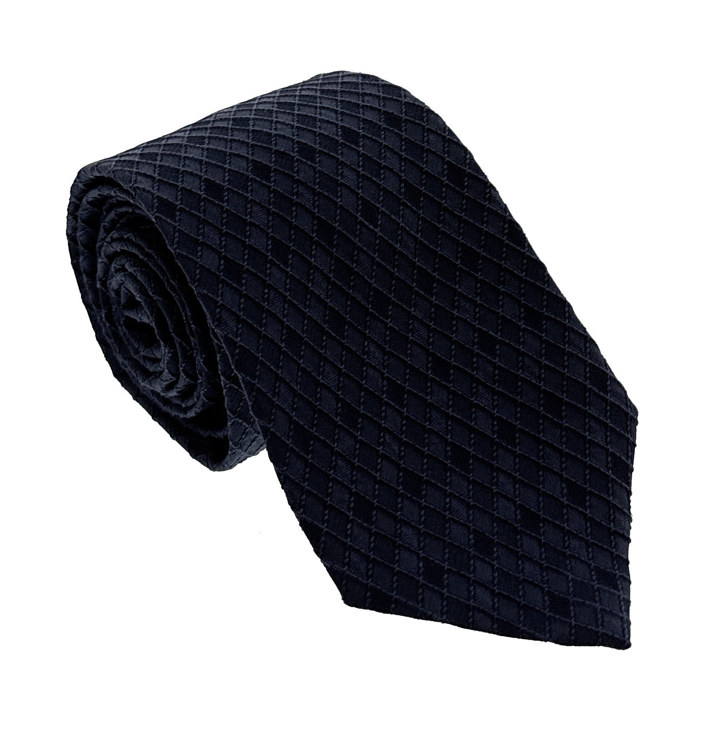 Emporio Armani Men's China Blue Diamond Weave 82%%Ilk 18%%Crylic Tie, 3"