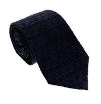Emporio Armani Men's China Blue Diamond Weave 82%%Ilk 18%%Crylic Tie, 3"