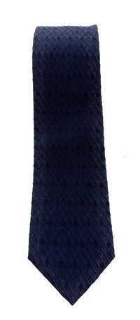 Emporio Armani Men's China Blue Diamond Weave 82%%Ilk 18%%Crylic Tie, 3"