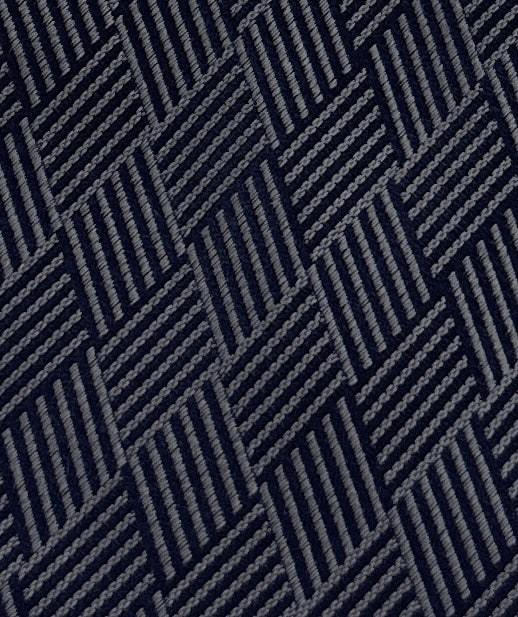 Emporio Armani Men’s Magnet Grey Geometric Silk Necktie, 3"