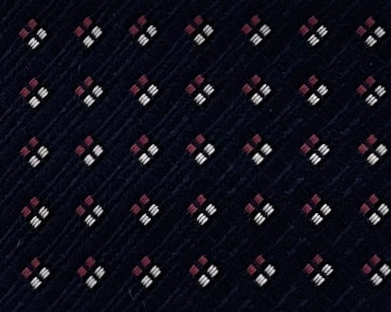 Emporio Armani Men's Navy Blue Geometric Dotted 51%%Ilk 49%%Olyester Tie, 3"