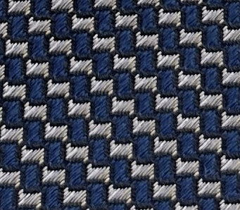 Emporio Armani Smokey Blue Geometric Men's Tie, 3"
