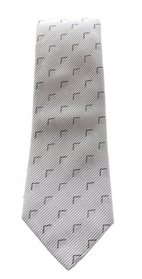 Emporio Armani Men's Celestial Blue Subtle Geometric 59%%Otton 41%%Ilk Tie, 3"