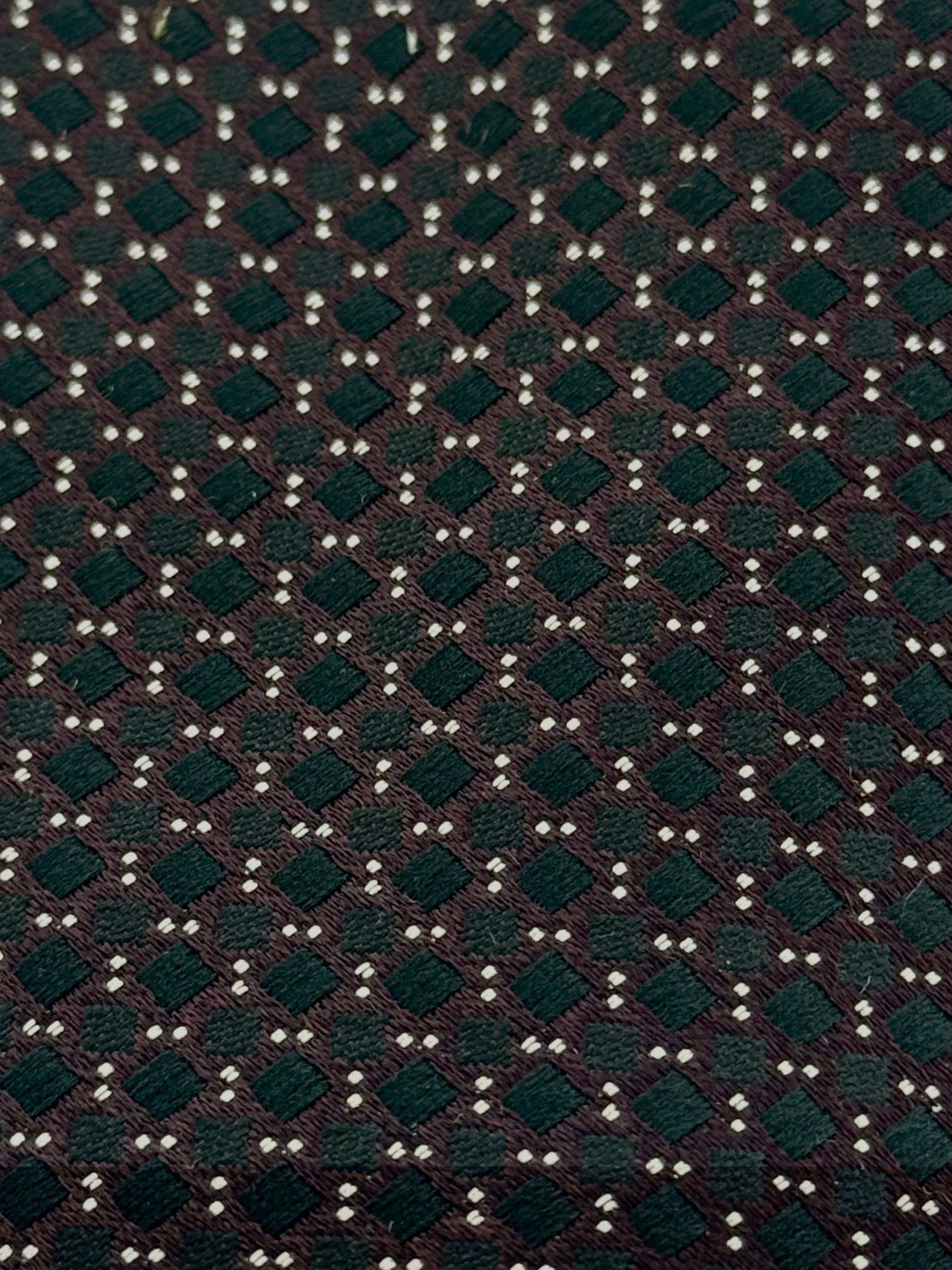 Emporio Armani Burgundy Dotted Men's Tie, 3"