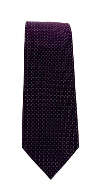 Emporio Armani Burgundy Dotted Men's Tie, 3"