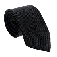 Emporio Armani Mens Shadow Grey Dotted weave Tie – Made in Italy
