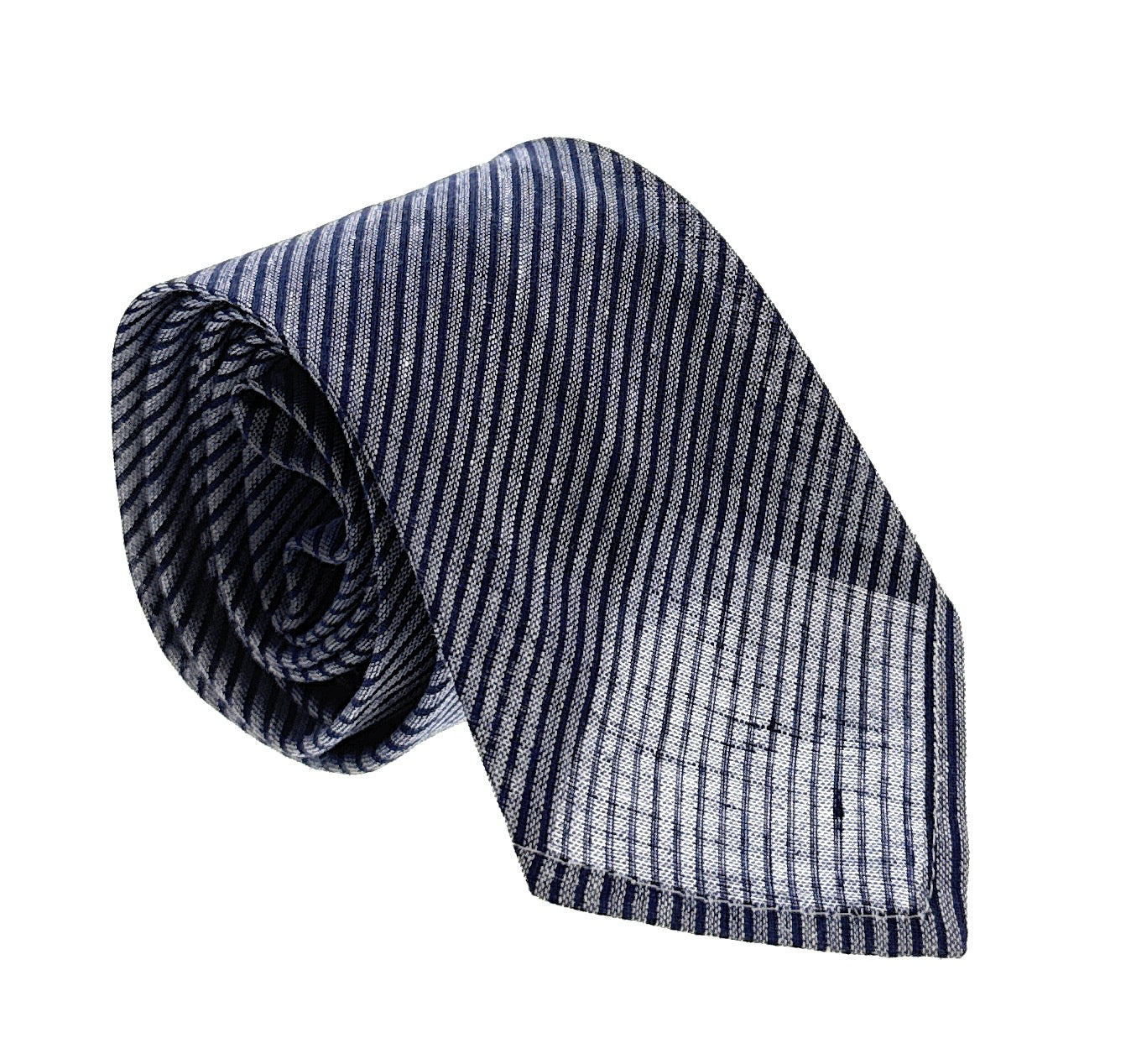 Emporio Armani Mens Ligh Blue Silver Diagonal Stripe Tie – Made in Italy