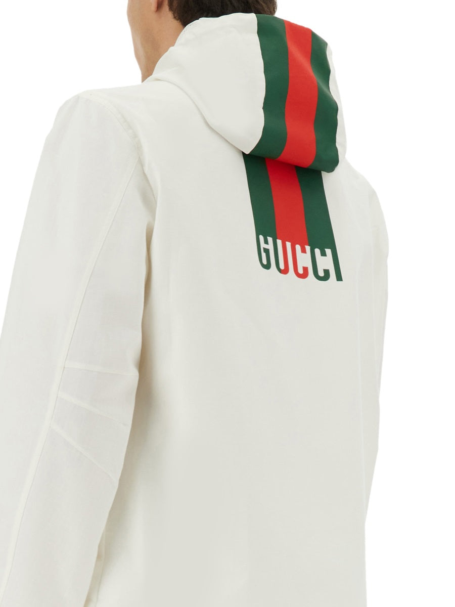 Gucci Men Zipper Sweatshirt "Web"