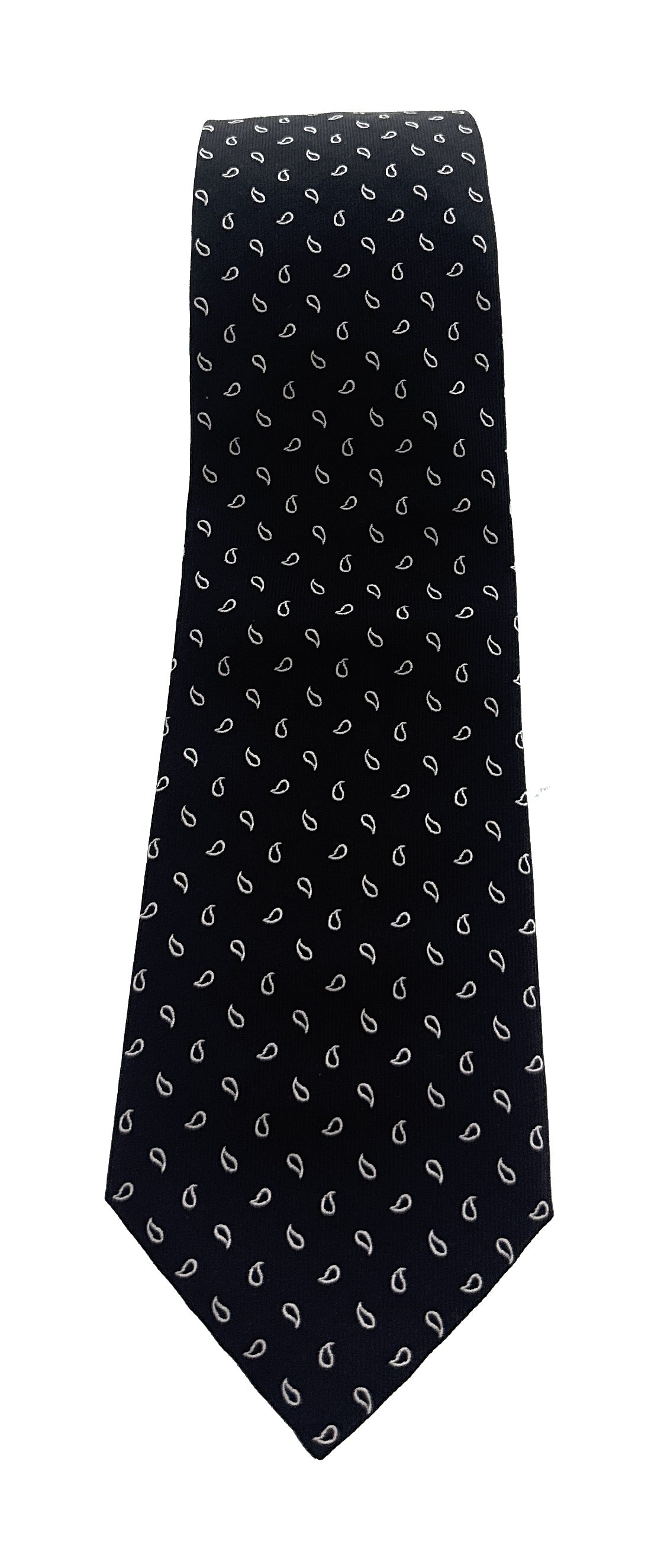 Emporio Armani Black Dotted Men's Tie, 3"