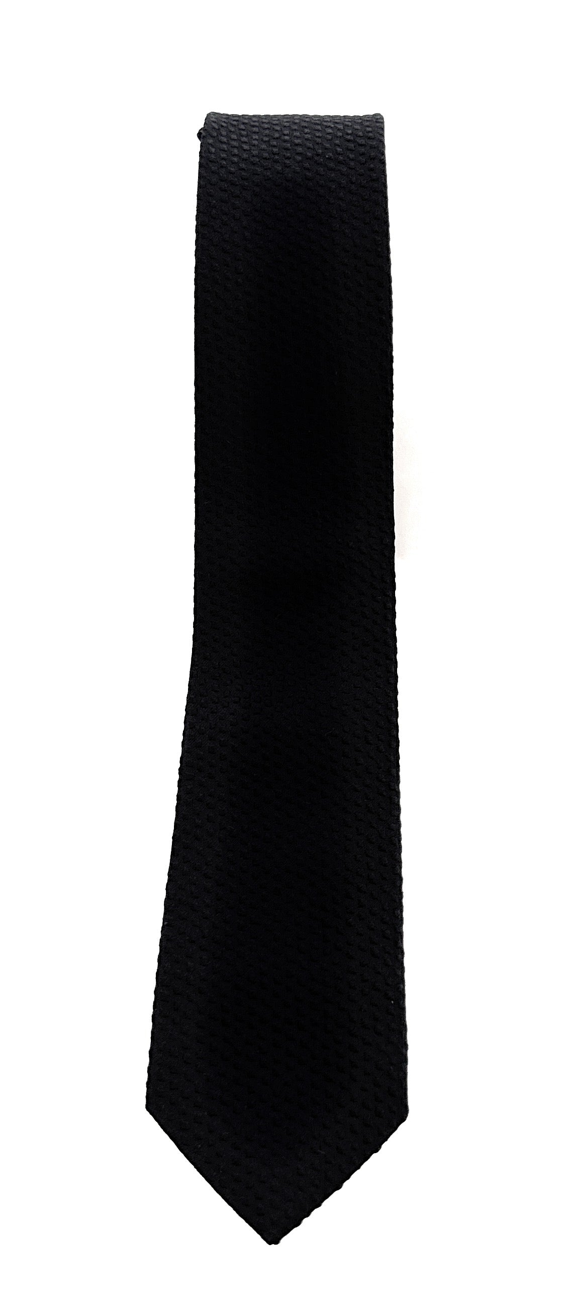 Emporio Armani Black Dotted Men's Tie, 2"