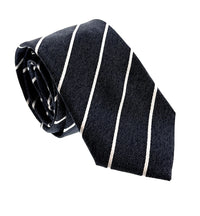 Emporio Armani Blue & Silver Regimental Stripe Men's Tie, 2"