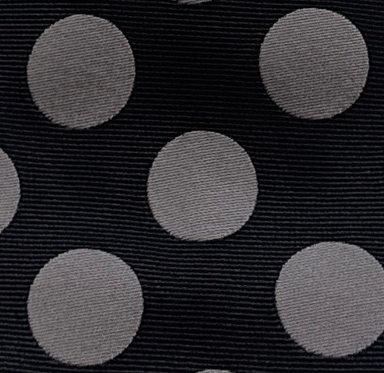 Emporio Armani Black & Grey Circle pattern Men's Tie, 3"