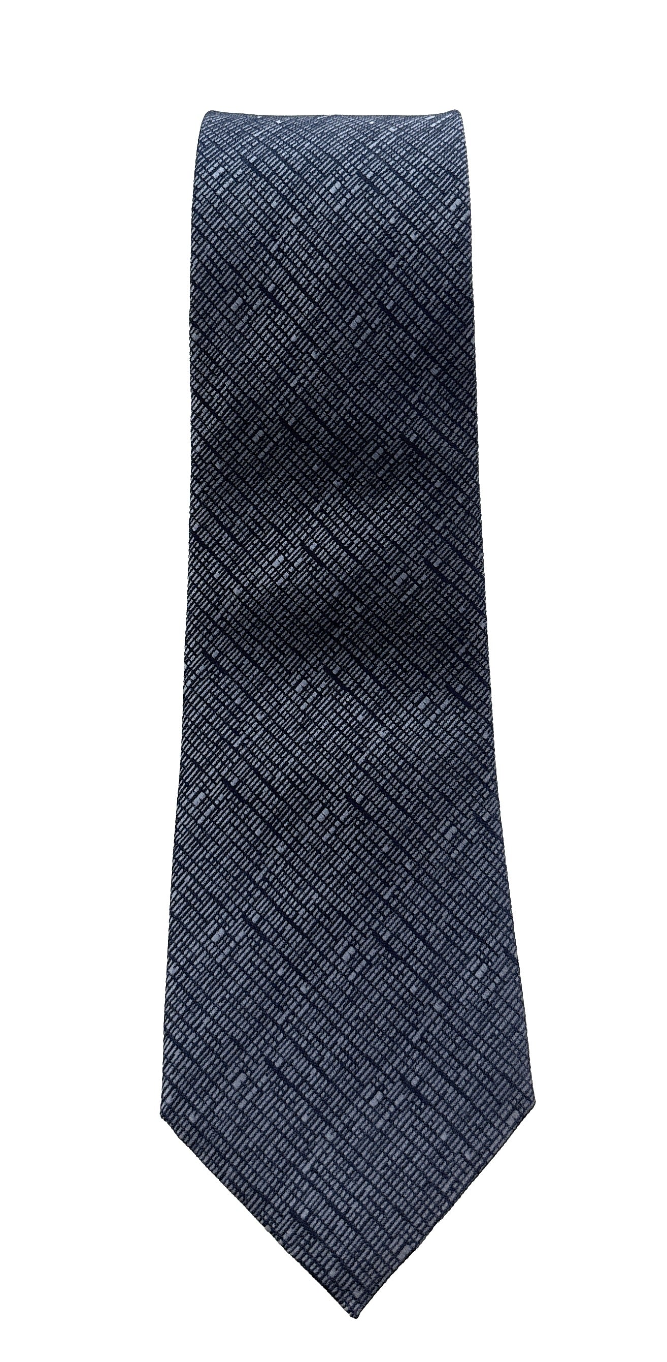 Emporio Armani Light Blue Textured Men's Tie, 3"