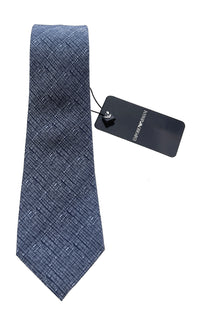 Emporio Armani Light Blue Textured Men's Tie, 3"
