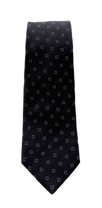 Emporio Armani Anthracite Grey Dotted Men's Tie, 3"