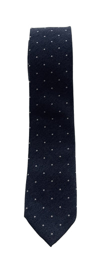 Emporio Armani Denim Blue Dotted pattern Men's Tie – Made in Italy