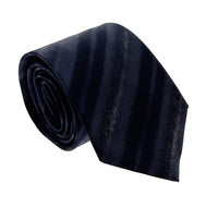 Emporio Armani Mens Night Blue Solid Tie – Made in Italy