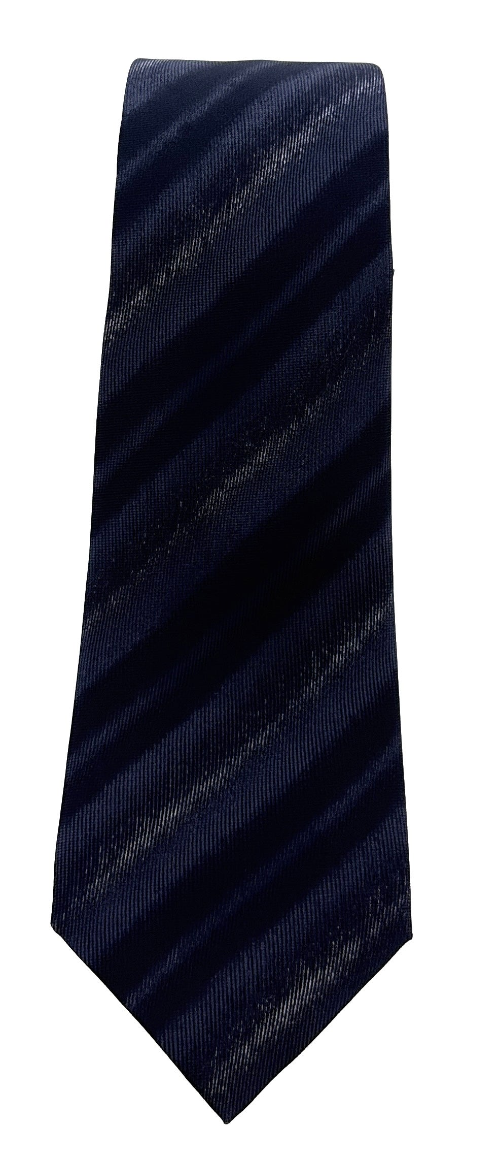 Emporio Armani Mens Night Blue Solid Tie – Made in Italy