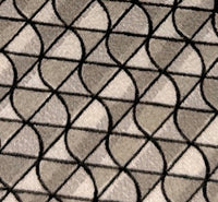 Emporio Armani Mens Khaki Geometric Abstract Tie – Made in Italy