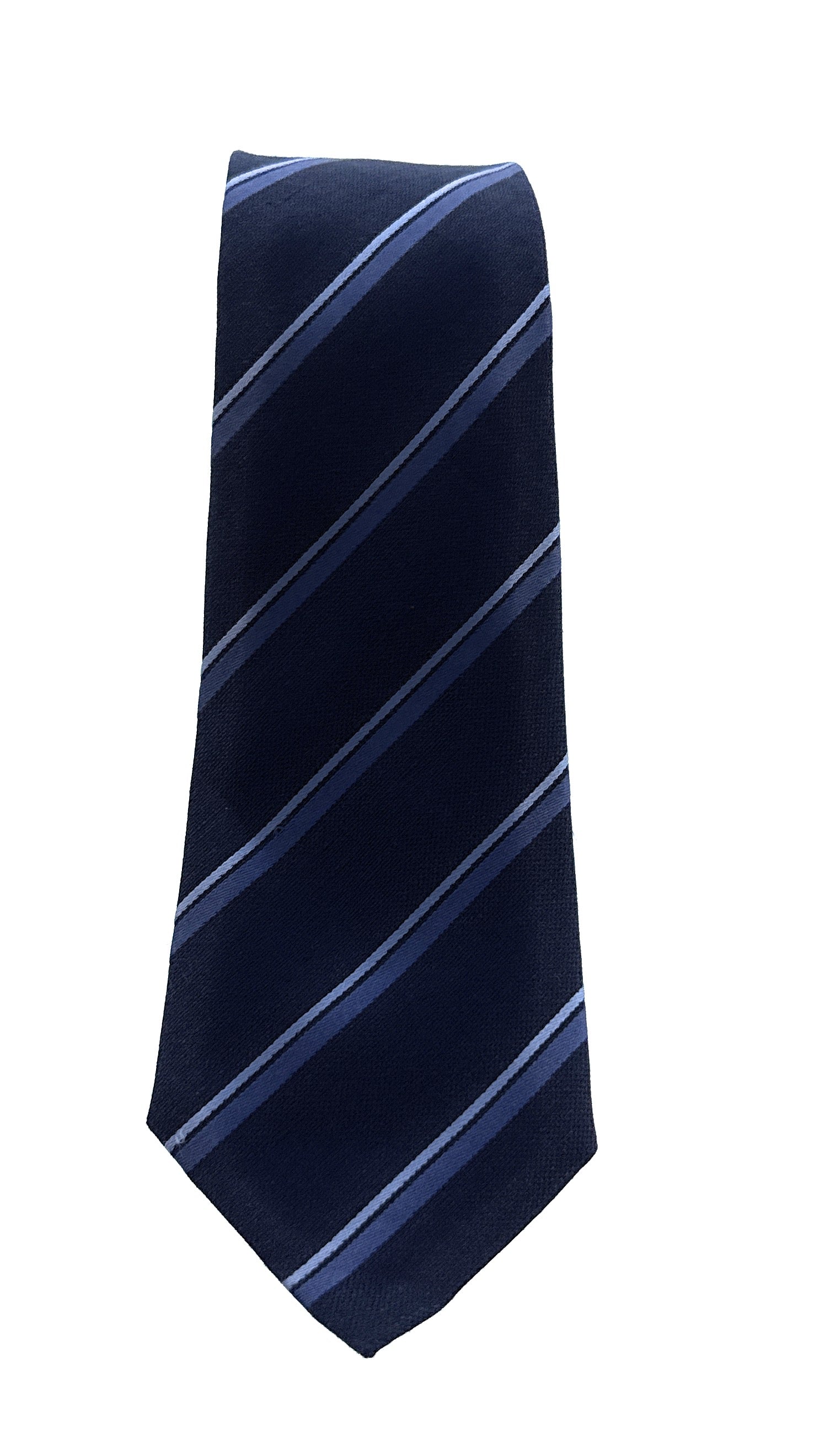 Emporio Armani Blue Regimental Stripe Men's Tie, 3"