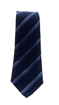 Emporio Armani Blue Regimental Stripe Men's Tie, 3"