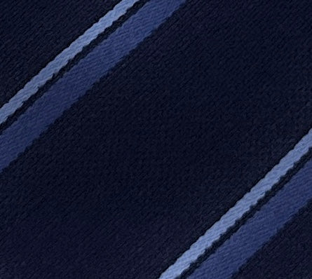 Emporio Armani Blue Regimental Stripe Men's Tie, 3"