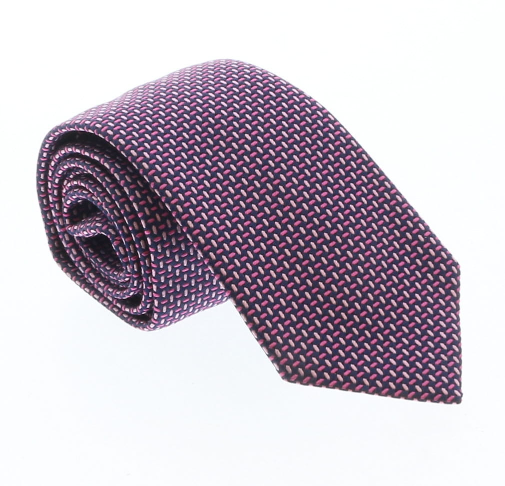 Emporio Armani Pink Dotted 100% Silk Mens Tie