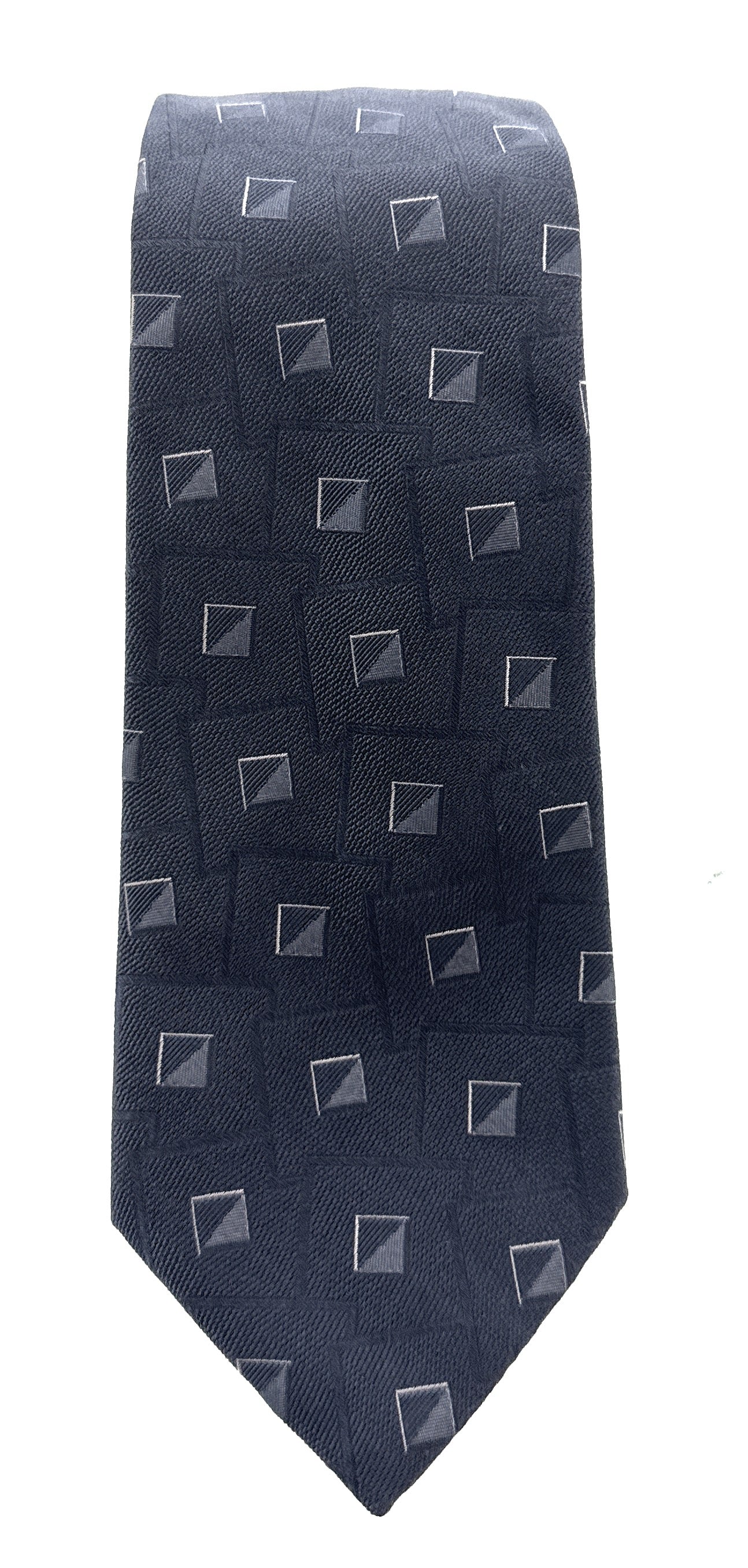 Emporio Armani Men's Light Blue Geometric 53%%Otton 47%%Ilk Tie, 3"