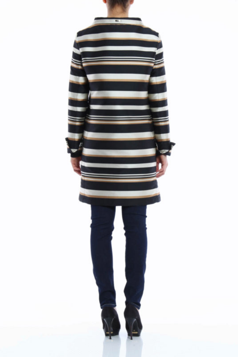 Herno Women Coat Ca0075D-13070 Nero/cammello