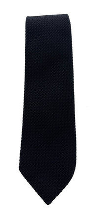 Emporio Armani Mens Blue Knitted Tie – Made in Italy
