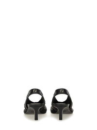 Fendi Women Slingback With Embroidery