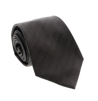 Emporio Armani Men’s Brown Linear Stripe Silk Necktie, 3"