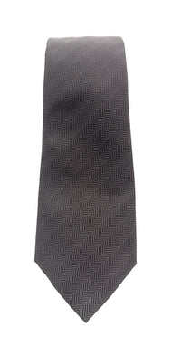 Emporio Armani Men’s Brown Linear Stripe Silk Necktie, 3"