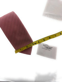 Emporio Armani Salmon Herringbone weave Silk Tie – 3in
