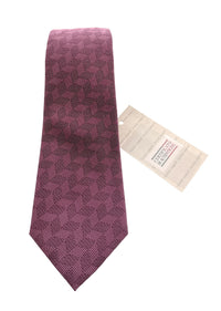 Emporio Armani Men’s Red Geometric Silk Necktie, 3"