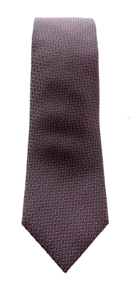 Emporio Armani Silver and Pink Small Diamond pattern Men's Tie – Made in Italy