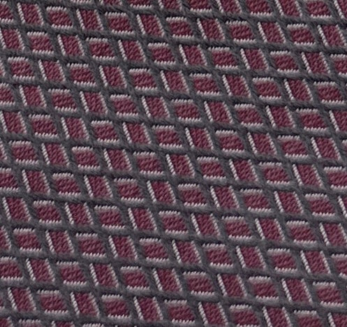 Emporio Armani Silver and Pink Small Diamond pattern Men's Tie – Made in Italy